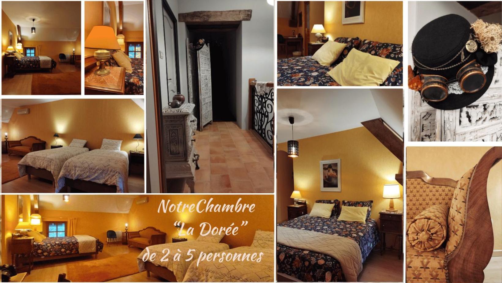 Bed and Breakfast La Baudiniere, Chambre La Doree Boyer Экстерьер фото